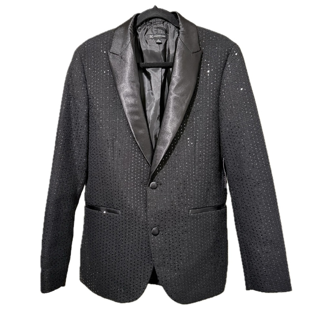 INC International Concepts Jewel Tone Suit Blazer with Satin Lapel -NEW